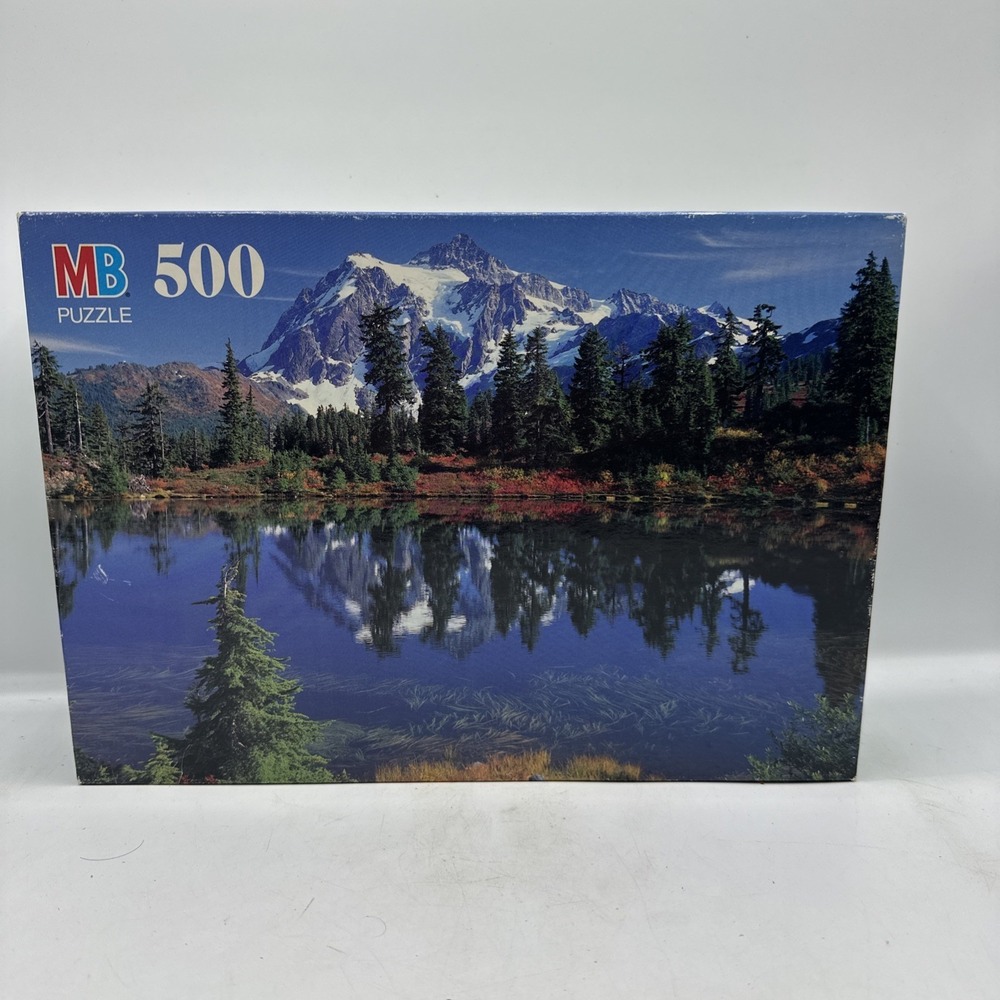 Mt.‎ Shuksan, WA Puzzle Croxley 500 Pieces Mountain Reflection In Water  1993